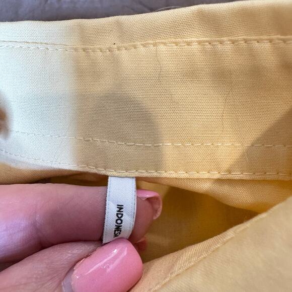 Foxcroft sz 16W Women’s Wrinkle Free Button Up Shirt Shaped Yellow - Picture 4 of 9